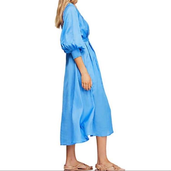 NWT Free People Later Days Midi Dress - Picture 9 of 11